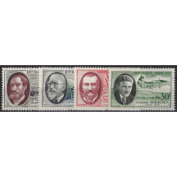 Savants et inventeurs timbres N°1095-1098 série neuf**.