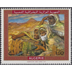 Les veilleurs par Dinet, Algérie timbre N°504 neuf**.