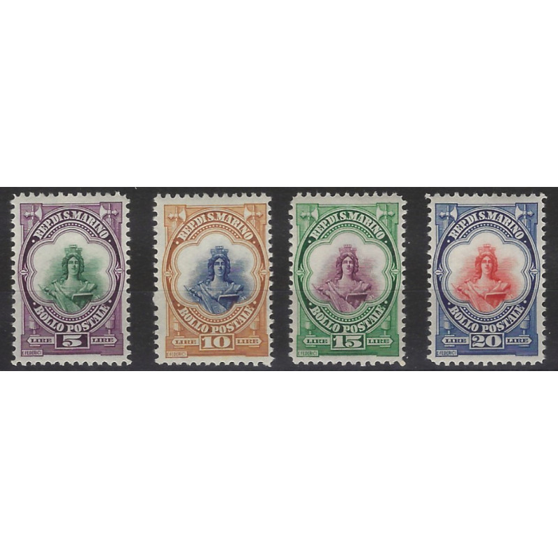 Saint-Marin timbres-poste N°154-158 neuf**, R.