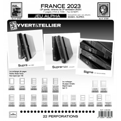 Jeux ALPHA France 2023 deuxième semestre sans pochettes de protection.