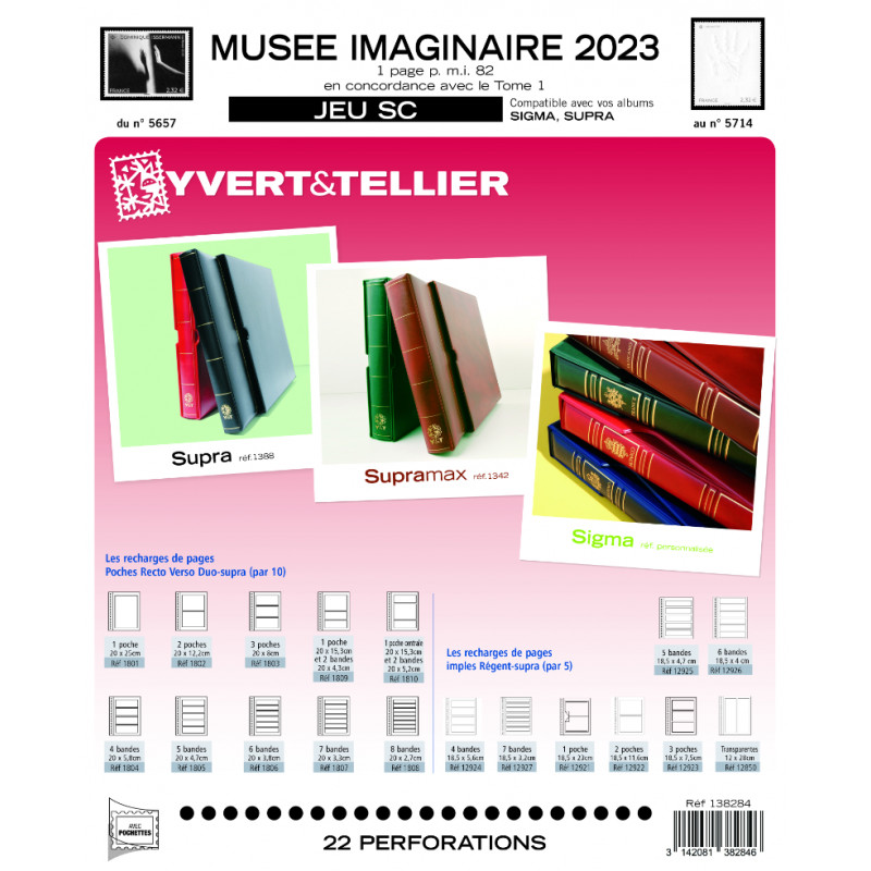 Jeux SC France Musée Imaginaire 2023 avec pochettes.