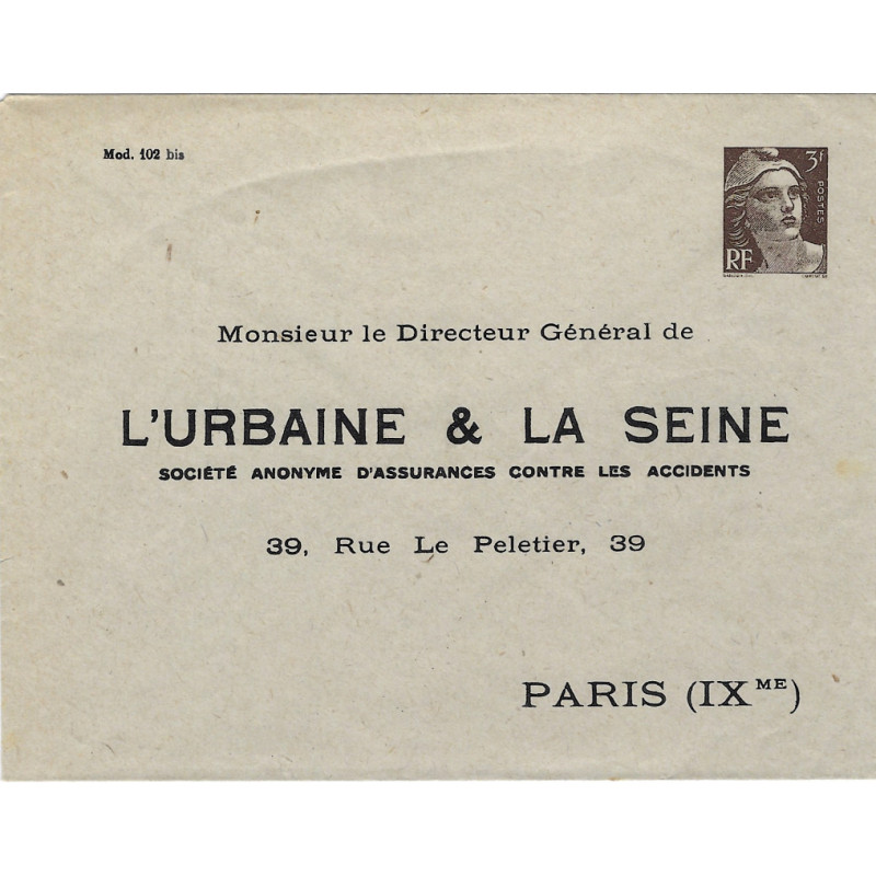 Enveloppe TSC 3F Gandon "L'Urbaine et la Seine", R.