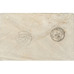Losange GC 2240B Marseille St Jérôme sur lettre pour Aix 1868. R