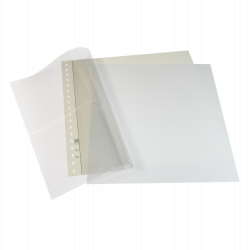 Feuilles intercalaires blanches 249 x 215 mm pour le système Lindner-T.