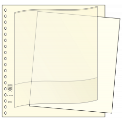 Feuilles intercalaires blanches 296 x 231 mm pour le système Lindner-T.