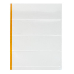 Feuilles plastiques Lindner-T freestyle à 4 bandes pour timbres-poste.