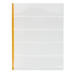 Feuilles plastiques Lindner-T freestyle à 5 bandes pour timbres-poste.