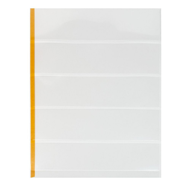 Feuilles plastiques Lindner-T freestyle à 5 bandes pour timbres-poste.