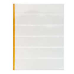 Feuilles plastiques Lindner-T freestyle à 6 bandes pour timbres-poste.