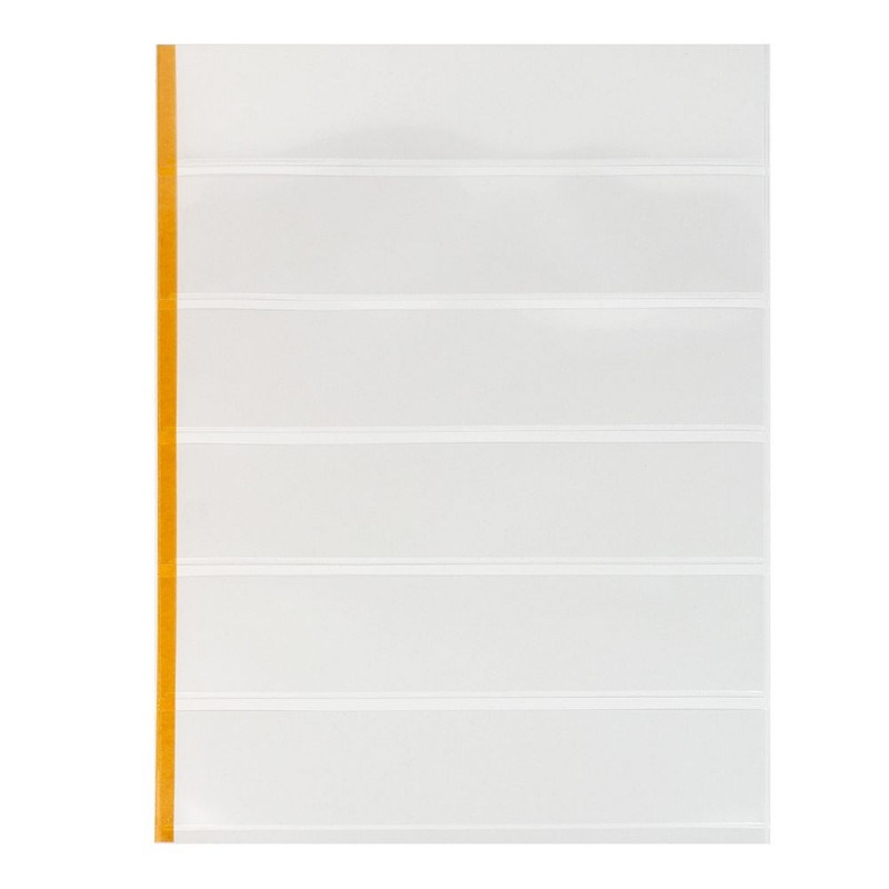 Feuilles plastiques Lindner-T freestyle à 6 bandes pour timbres-poste.