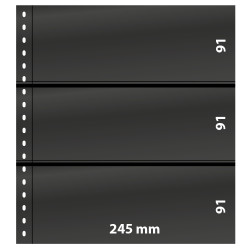 Feuilles de classement Omnia Lindner à 3 bandes pour blocs-feuillets.