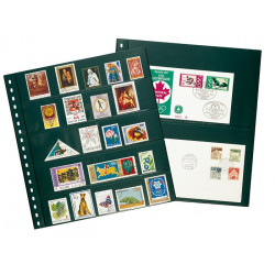 Feuilles de classement Omnia Lindner à 5 bandes pour timbres-poste.