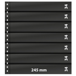 Feuilles de classement Omnia Lindner à 7 bandes pour timbres-poste.