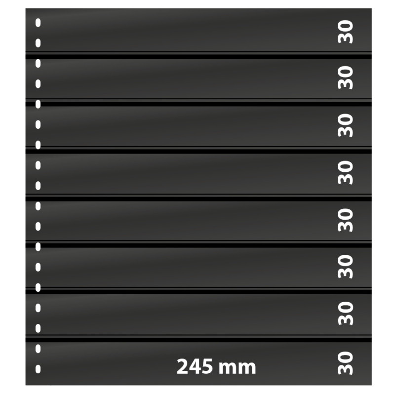 Feuilles de classement Omnia Lindner à 8 bandes pour timbres-poste.