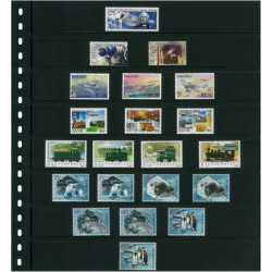 Feuilles de classement Omnia Lindner à 8 bandes pour timbres-poste.