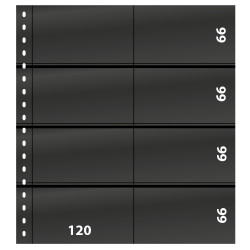 Feuilles de classement Omnia Lindner pour 16 cartes de rangement.