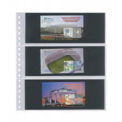 Feuilles transparentes Lindner pour carnets de timbres. (822)