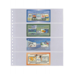 Feuilles transparentes Lindner pour carnets de timbres. (824)