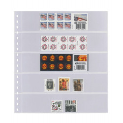 Feuilles transparentes Lindner pour carnets de timbres. (825)