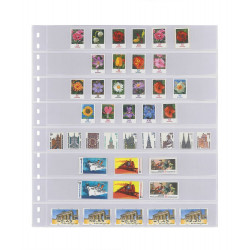 Feuilles transparentes Lindner pour timbres-poste. (828)