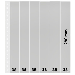 Feuilles transparentes Lindner pour roulettes de timbres. (836)