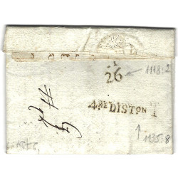 MP PP bonnet phrygien sur lettre d'Arras pour Paris, 1796. R