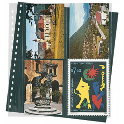 Feuilles transparentes Lindner pour cartes postales modernes. (829)