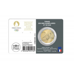 2 euros coincard BU France JO Paris 2024 - Spectaculaire.