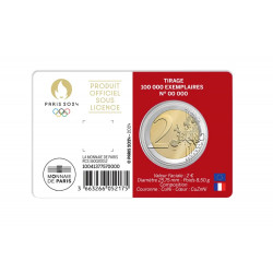 2 euros coincard BU France JO Paris 2024 - Iconique.