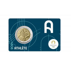 2 euros coincard BU France JO Paris 2024 - Athlète.