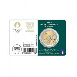 2 euros coincard BU France JO Paris 2024 - Performance.