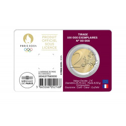 2 euros coincard BU France JO Paris 2024 - Rayonnement.