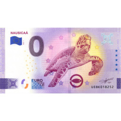 Billet Euro Souvenir 0 € – Nausicaá – Tortue marine – Boulogne-sur-Mer – 2023.