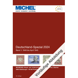 Catalogue Michel timbres d'Allemagne spécialisé 1849 à 1945, Tome 1 édition 2024.