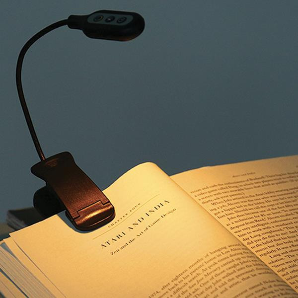 Lampe De Lecture, Rechargeable Liseuse Lampe Clip 10 LED, 3
