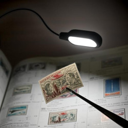 Lampe de lecture flexible avec batterie rechargeable.