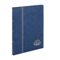 Classeur Lindner Lotus pour timbres 16 pages noires.