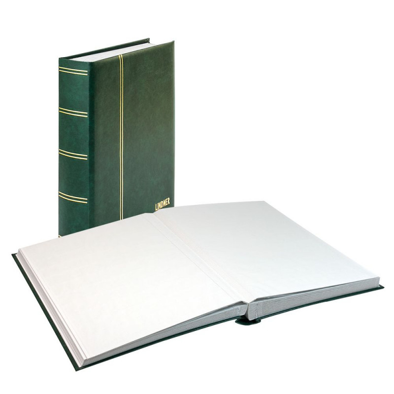 Classeur Lindner élégant pour timbres 60 pages blanches.