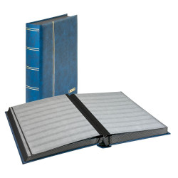 Classeur Lindner élégant pour timbres 60 pages noires.