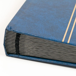 Classeur Lindner élégant pour timbres 60 pages noires.
