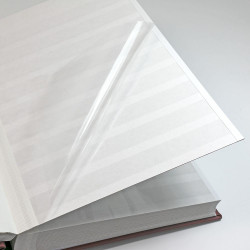 Classeur lux Lindner Nubuck pour timbres 60 pages blanches.