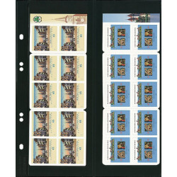 Feuilles Multi Collect Lindner noires pour carnets de timbres.