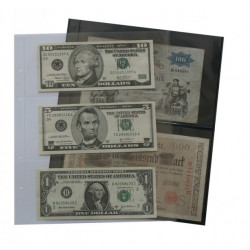 Feuilles Multi Collect Lindner transparentes à 1 poche pour blocs-feuillets.