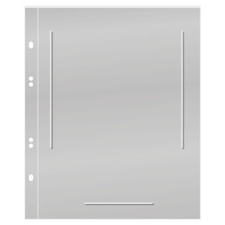 Feuilles Multi Collect Lindner transparentes à 1 poche pour mini feuilles.