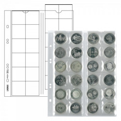 Feuilles numismatiques Multi-Collect pour 24 monnaies jusqu'à 34 mm.