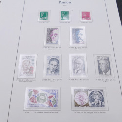 Collection timbres de France 1970-1989 neufs en album Yvert.