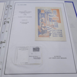 Collection entiers commémoratifs TSC de France 1926-1937. R