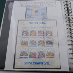 Collection timbres thématiques Idées européennes en 5 albums.