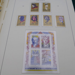 Collection timbres de France neufs** 1990-2001 en album Leuchtturm.
