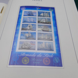 Collection timbres de France neufs** 1990-2001 en album Leuchtturm.